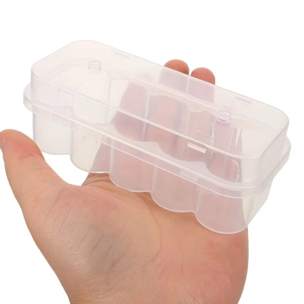 10-Slot Vial Storage Box – Stackable Fridge & Freezer Organizer Vial Storage Case Axl