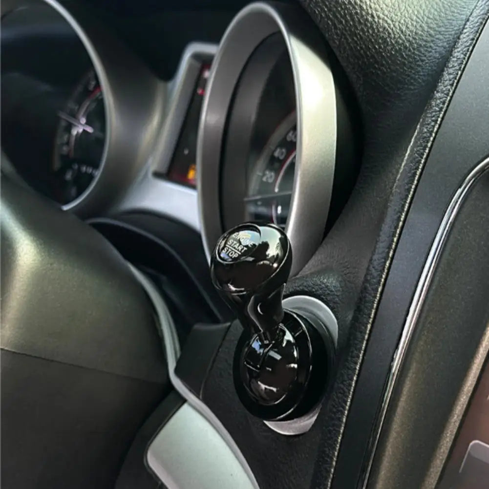 Retro Joystick Car Start Button Cover – Aluminum Decor Cap Car Button Decor Axl