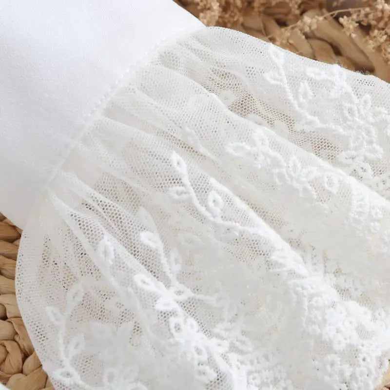 White Lace Detachable Cuffs – Fake Sleeves for Bridal & Costume Detachable Lace Cuffs Axl