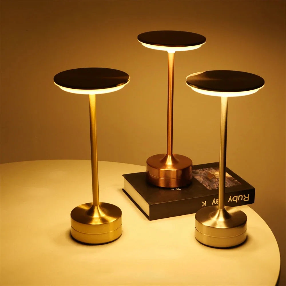 Rechargeable LED Crystal Touch Table Lamp – Wireless Desk Light LED Touch Table Lamp Axl