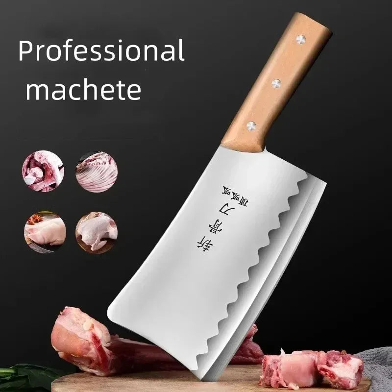 PLYS Stainless Steel Bone Cleaver – Multi-Function Kitchen Knife Bone Cleaver Knife Axl