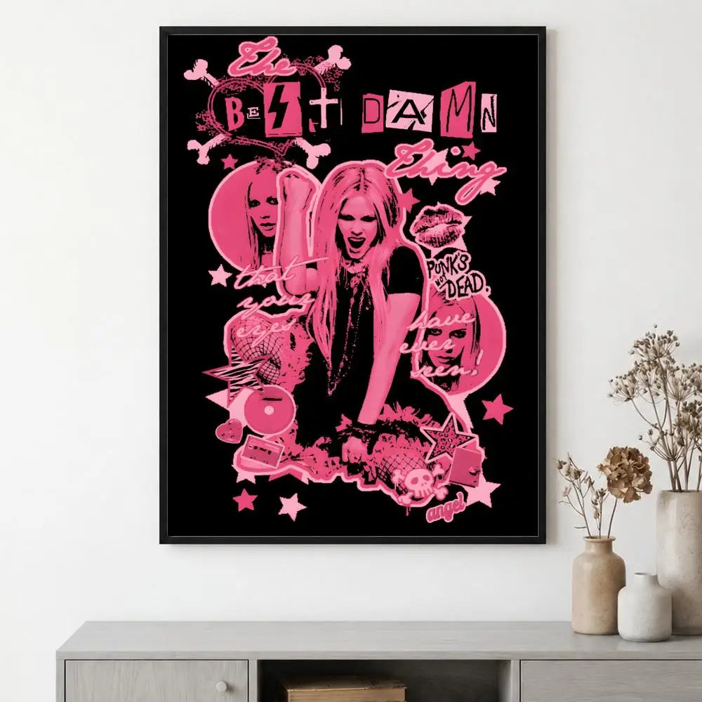 Avril Lavigne HD Wall Poster – Music Art Home Decor Wall Art Poster Axl