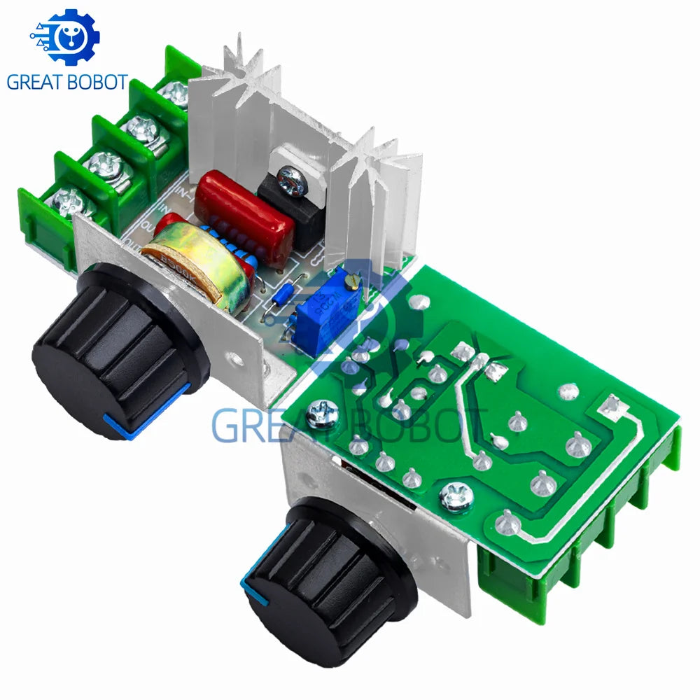 AC 220V 2000W SCR Voltage Regulator – Dimmer & Speed Controller SCR Voltage Regulator Axl