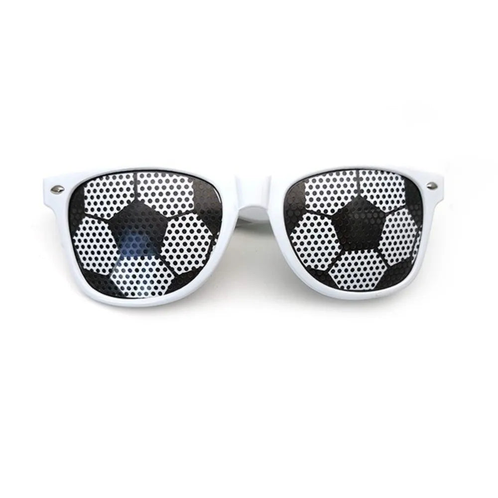 Soccer Football Novelty Sunglasses – Fan Prop & Festival Shades Novelty Sunglasses Axl White