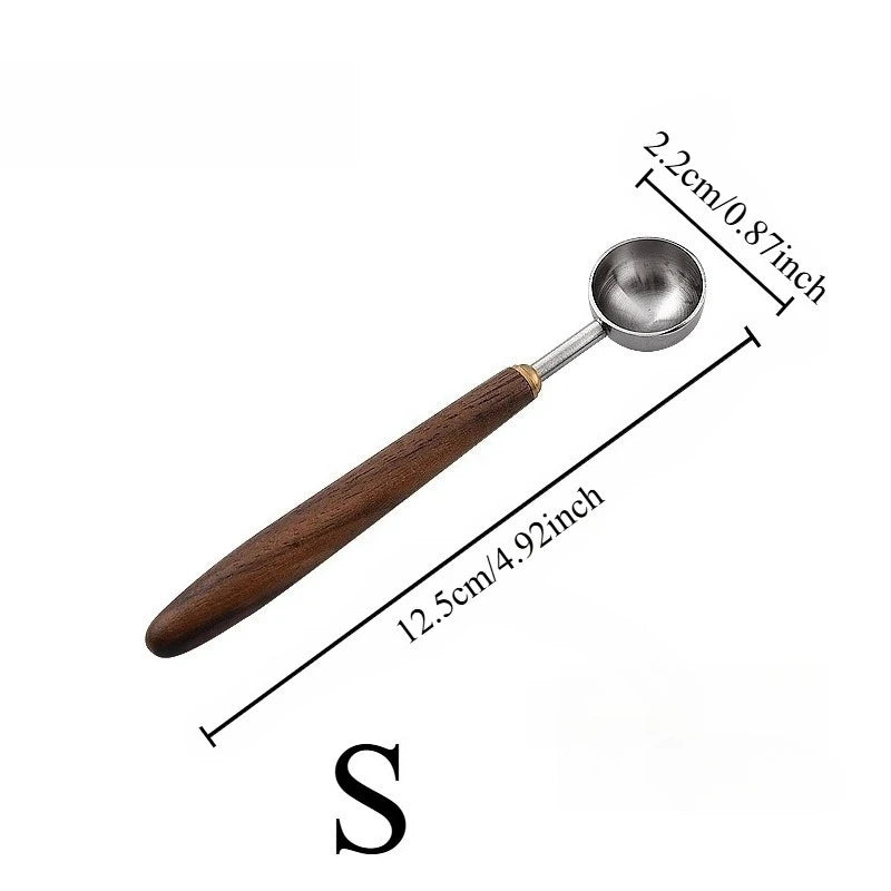 25ml Walnut Wood Coffee Measuring Spoon – Stainless Steel Coffee Measuring Spoon Axl S-1PC