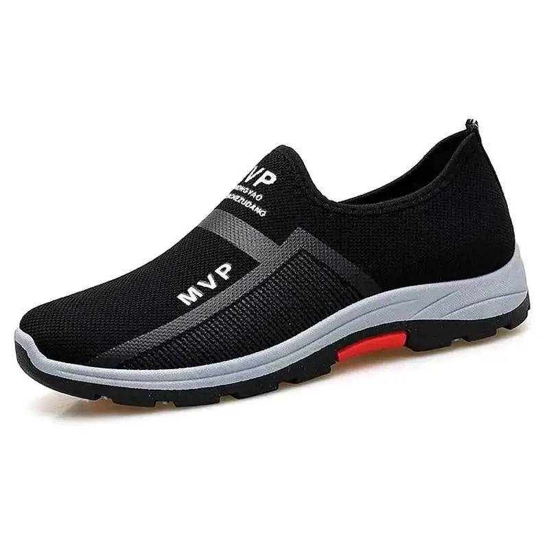 YBQJOO Men's Breathable Canvas Slip-On Loafers | Casual Flat Men's Canvas Loafers Axl black 43