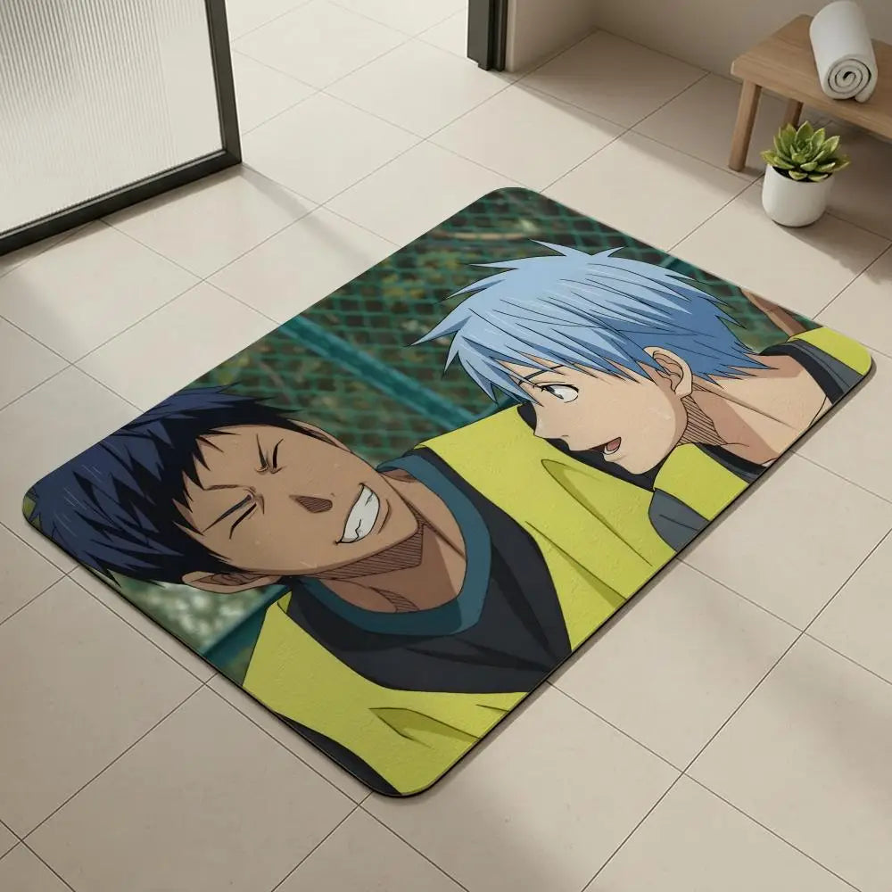 Kuroko's Basketball Diatomite Bath Mat – Quick Dry, Non-Slip Diatomite Bath Mat Axl White6 50x80cm