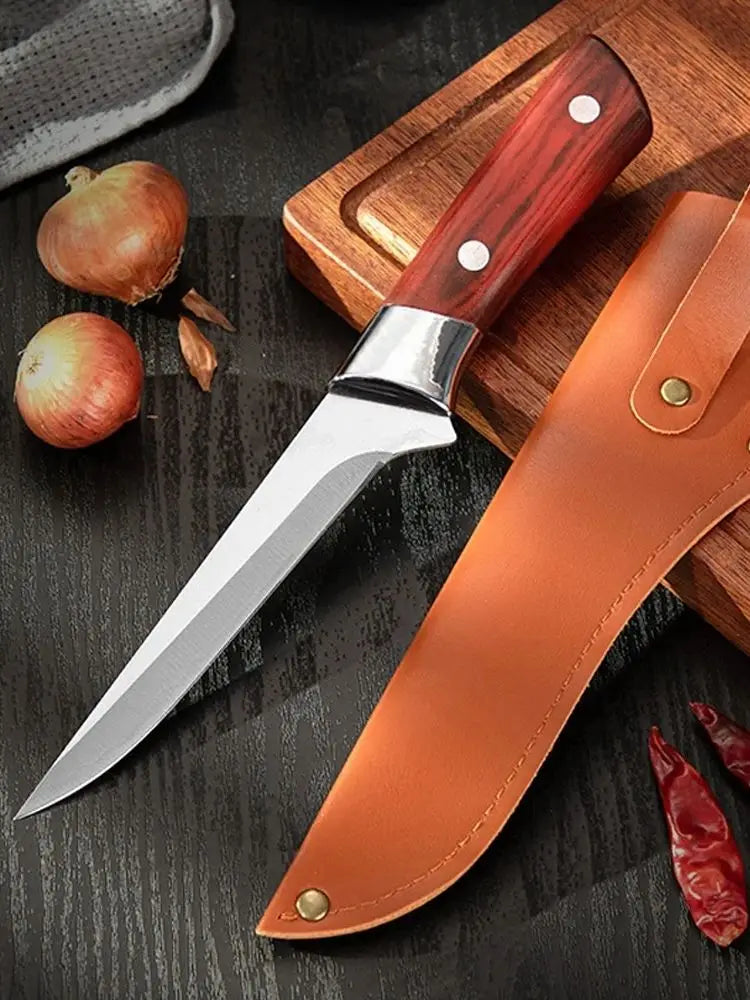 5.9" Hand Forged Boning & Fillet Knife – Stainless Steel Boning Fillet Knife Axl
