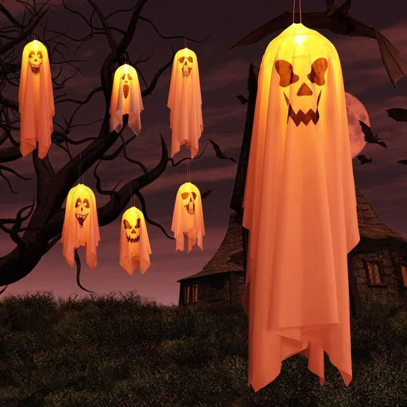 Halloween Fabric Ghost LED Light – Waterproof Outdoor Decor Halloween Decoration Axl