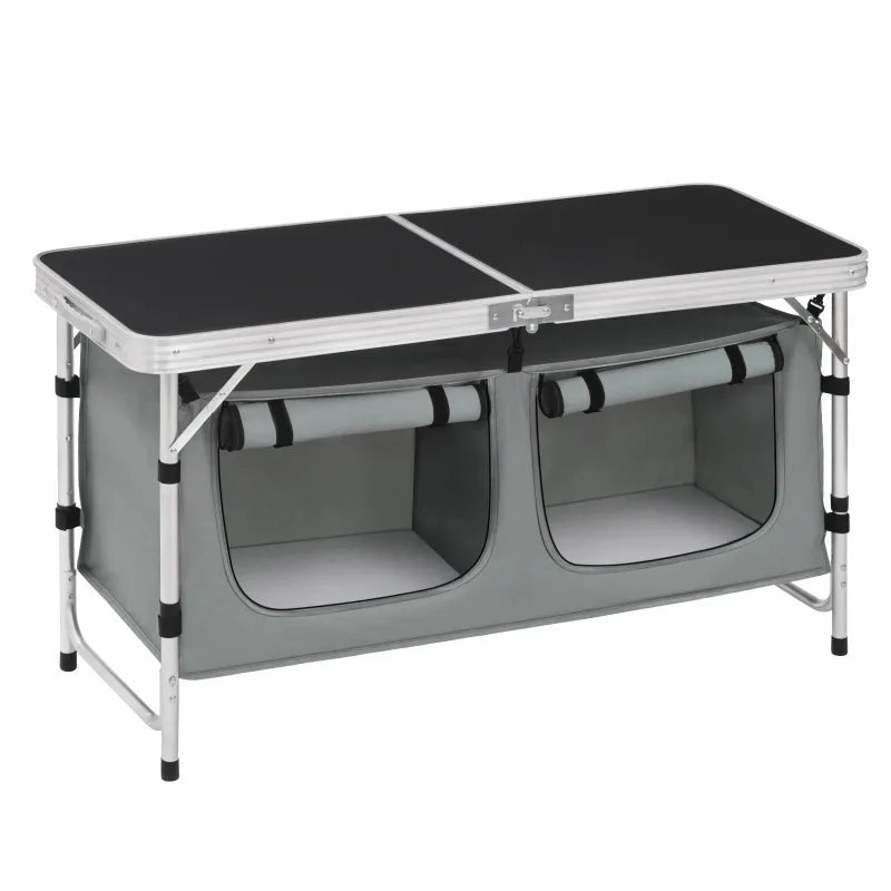 Folding Aluminum Camping Table with Storage Bag | Height Adjustable Folding Camping Table Axl