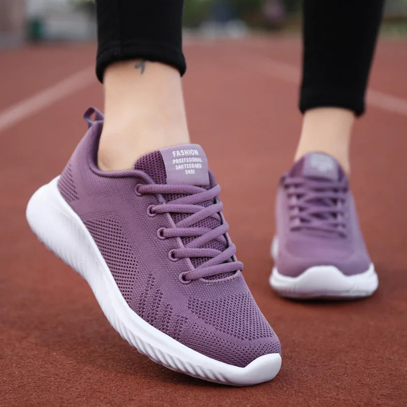 AZGB Women's Breathable Mesh Platform Sneakers | Lace-Up Women's Platform Sneakers Axl