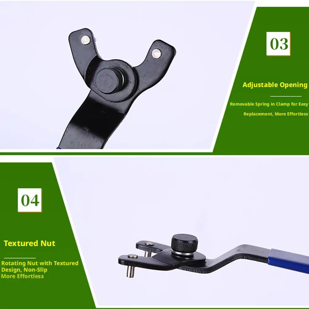 Angle Grinder Wrench – 7.5" High-Carbon Steel Key Tool Grinder Wrench Axl