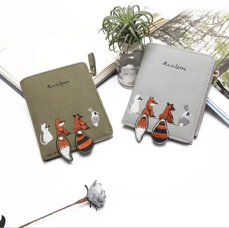 Women's Cartoon Animal Print Mini Wallet – Coin Purse & Card Holder Mini Wallet Axl