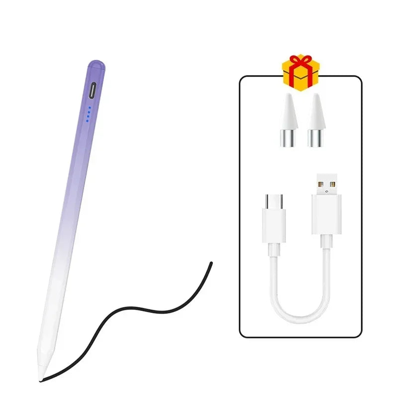 Universal Active Stylus Pen | 6ms Touch Screen Drawing Pen Active Stylus Pen Axl Gradient Purple