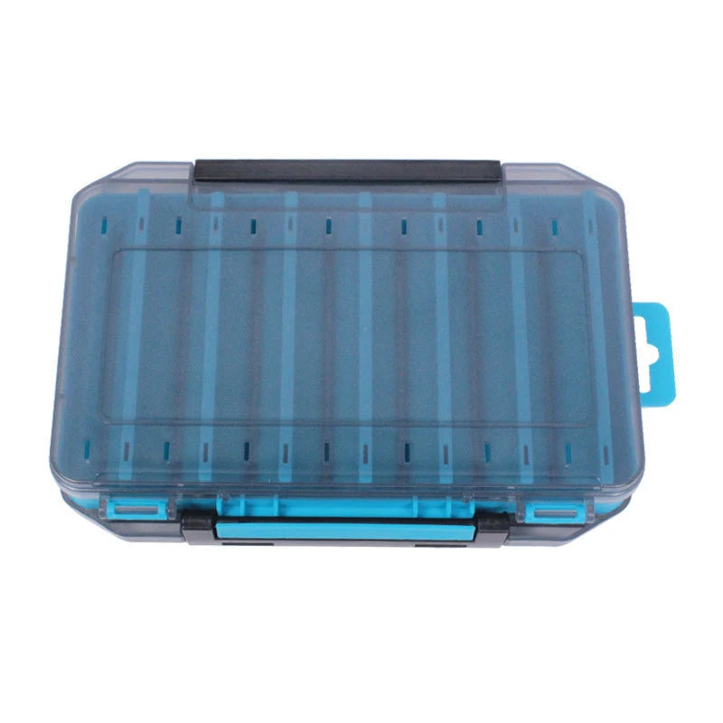 Double-Sided Waterproof Fishing Tackle Box – Lure Storage Case Fishing Tackle Box Axl blue