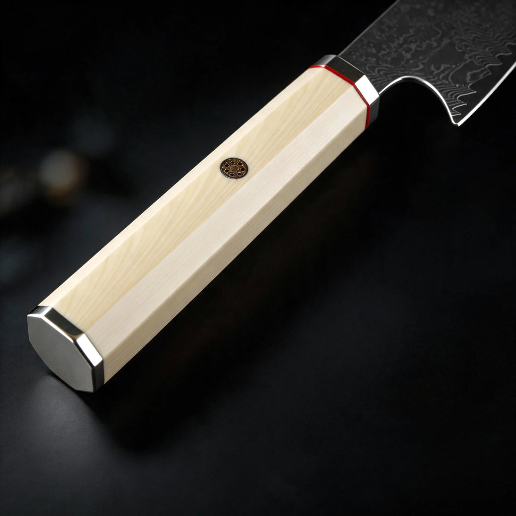 XITUO Damascus VG10 Sashimi Knife – 6" Octagonal Handle Japanese Chef Knife Axl