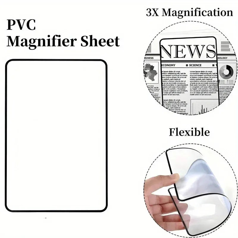 Full Page Sheet Magnifier – Large Reading Magnifying Lens Reading Magnifier Axl