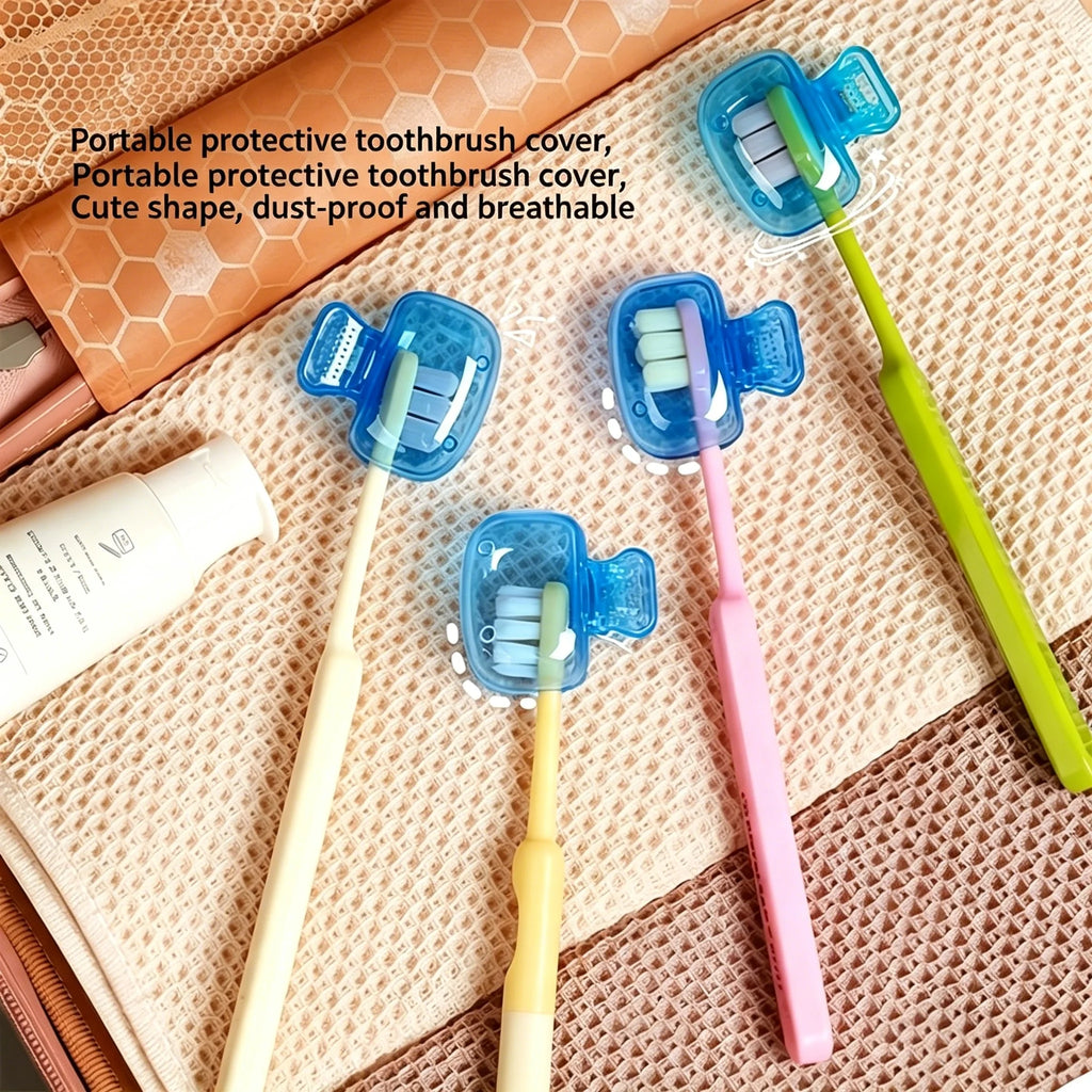 3-Pack Travel Toothbrush Head Covers – Portable Protector Caps Toothbrush Protector Cap Axl