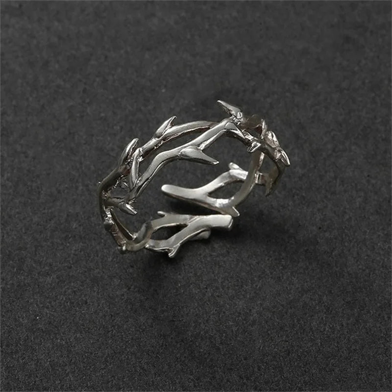 Gothic Thorn Vine Ring – Adjustable Punk Unisex Jewelry Gothic Punk Ring Axl OneSize