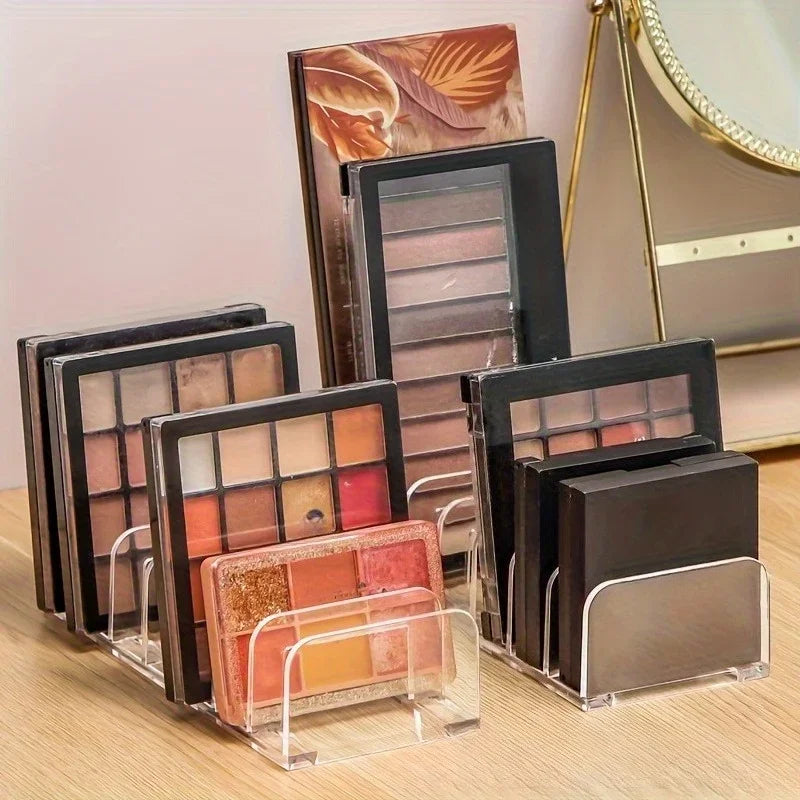 Clear Eyeshadow Palette Organizer – Set of 2 Makeup Storage Rack Makeup Storage Organizer Axl