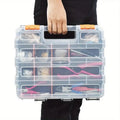 Double-Sided Hardware Organizer Box with Removable Dividers Storage Organizer Box Axl 1set