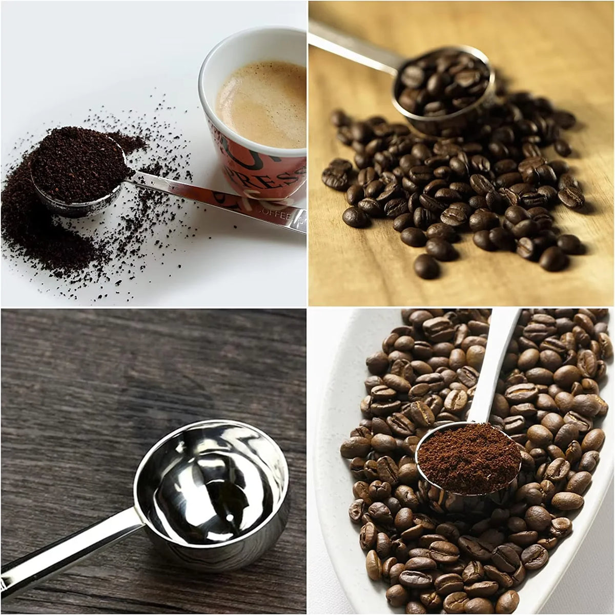 Stainless Steel Coffee Scoop & Measuring Spoon – Long Handle Measuring Spoon Axl