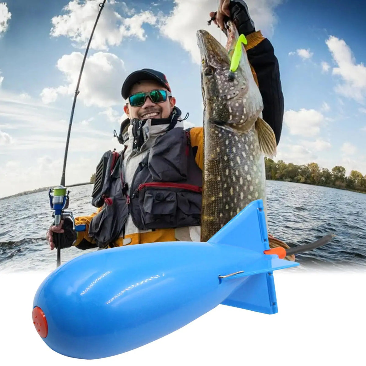 Carp Fishing Rocket Bait Feeder Float Cage – PP Bait Dispenser Fishing Bait Feeder Axl
