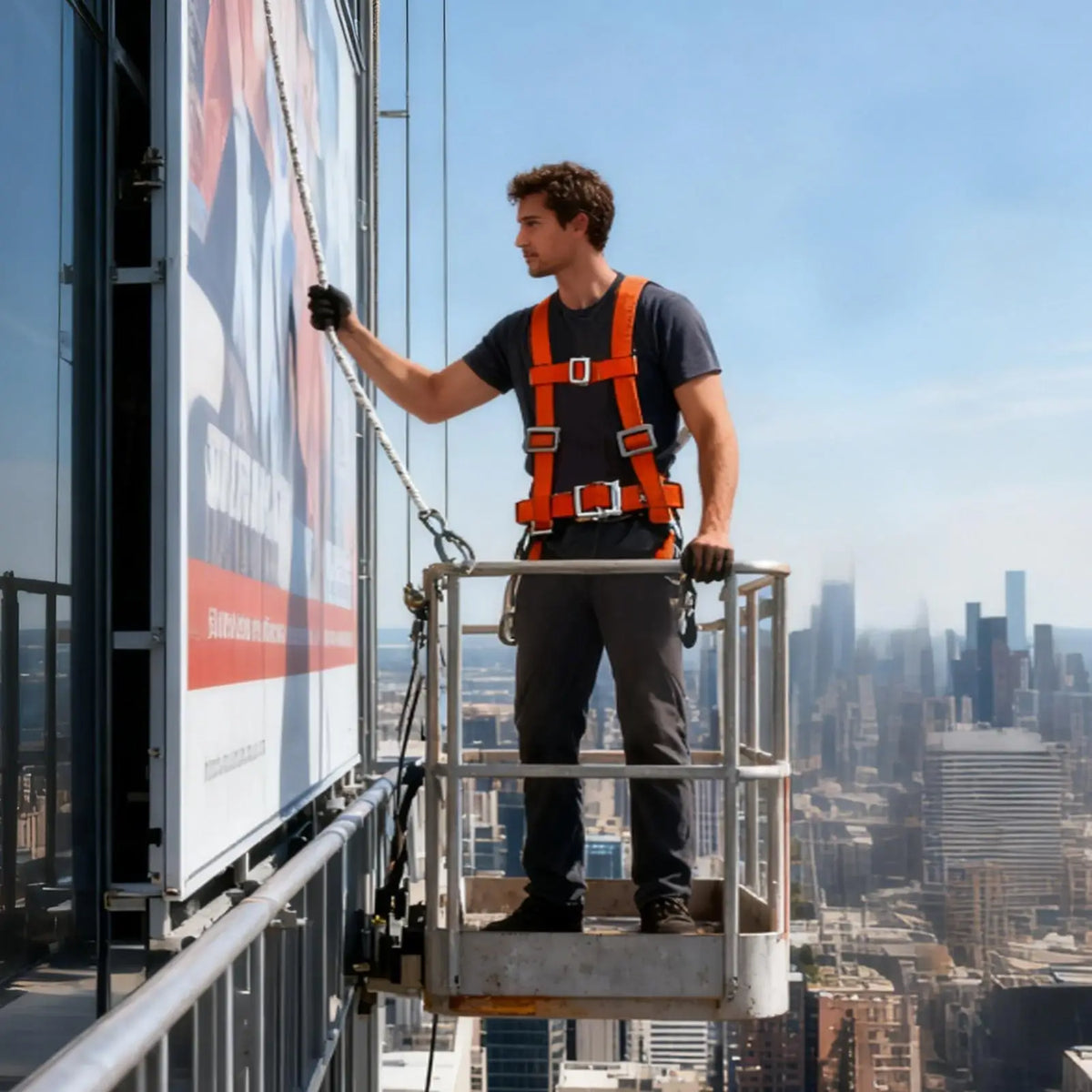 3M Double Strap Safety Harness – Adjustable Fall Protection Safety Harness Axl