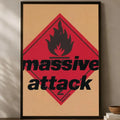 Massive Attack Poster – Self-Stick HD Waterproof Wall Art Decor Wall Art Poster Axl White12 60X90cmNoframe
