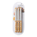 Serrated Stainless Steel Steak Knives Set – 6 or 12 Pcs Steak Knife Set Axl 6pcs-brown