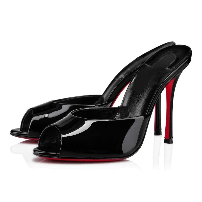 Women's Open Toe Stiletto Pumps – Ultra High Heel Slingbacks Stiletto Heel Pumps Axl