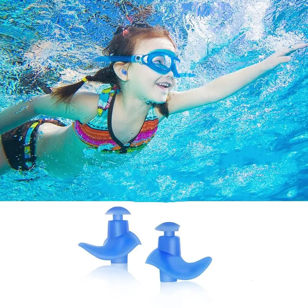 Silicone Swimming Earplugs – Waterproof Ear Plugs with Storage Box Swimming Earplugs Axl