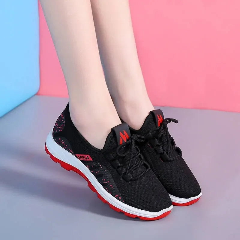 Women's Breathable Mesh Platform Sneakers | Lightweight Trainers Platform Sneakers Axl
