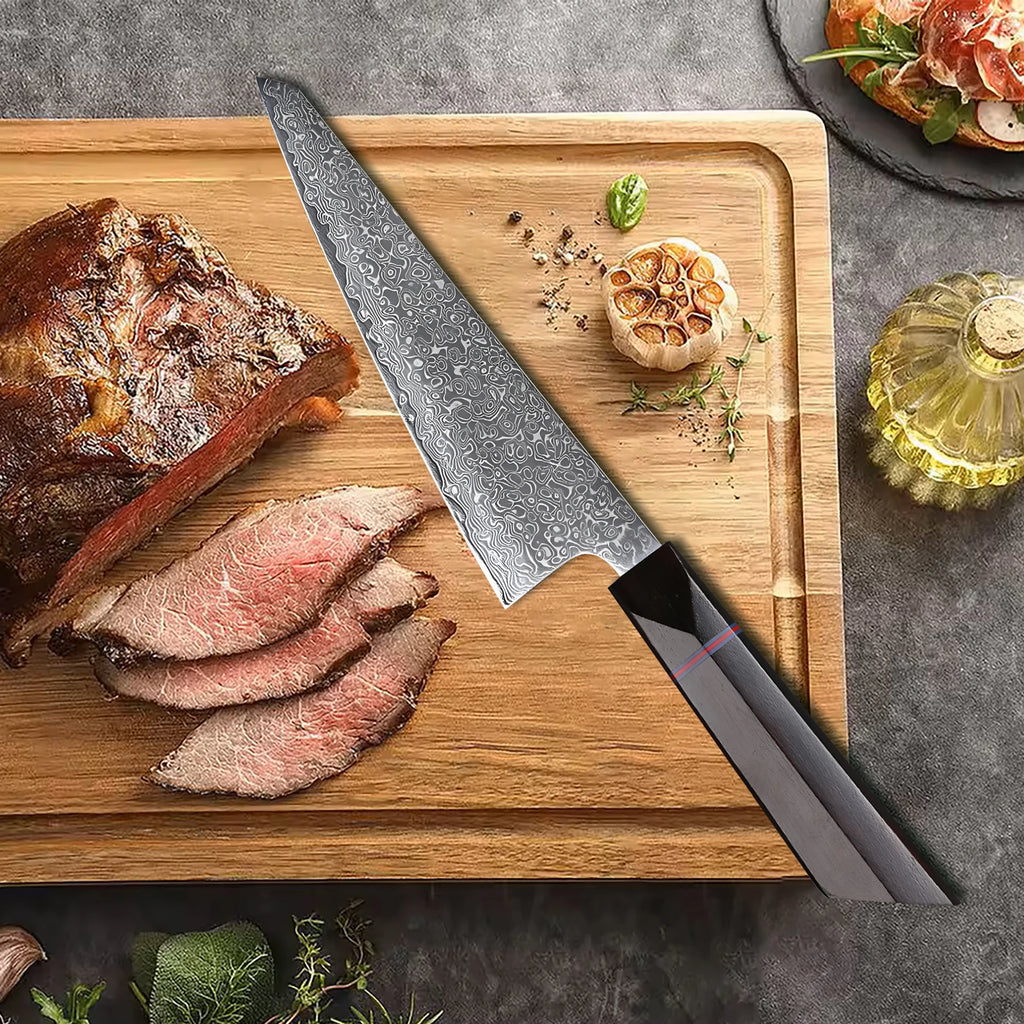 Honesuki Knife – 67-Layer Damascus Steel Boning & Slicing Knife Damascus Boning Knife Axl Honesuki Knife