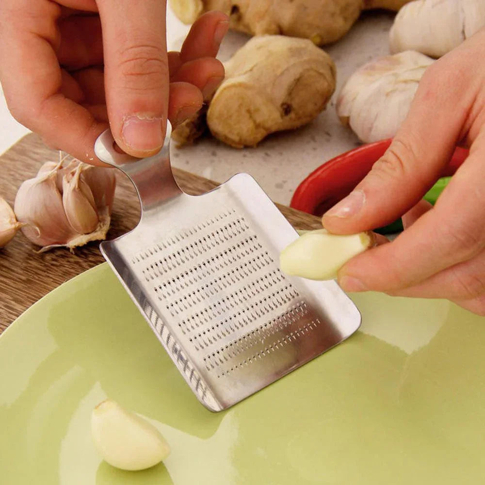 Stainless Steel Garlic Press & Ginger Grater | Kitchen Tool Kitchen Grater Axl