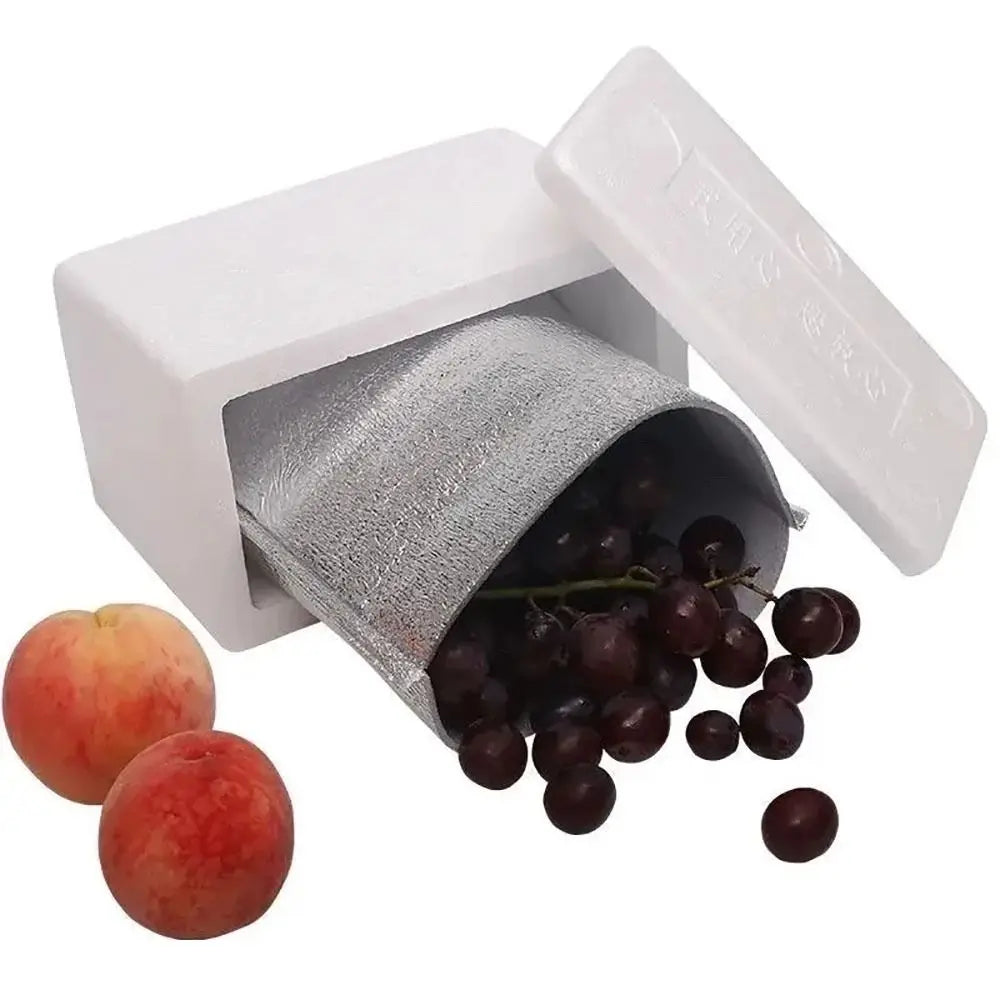 50-Pack Aluminum Foil Insulated Food Bags – Hot & Cold Cooler Insulated Food Bags Axl