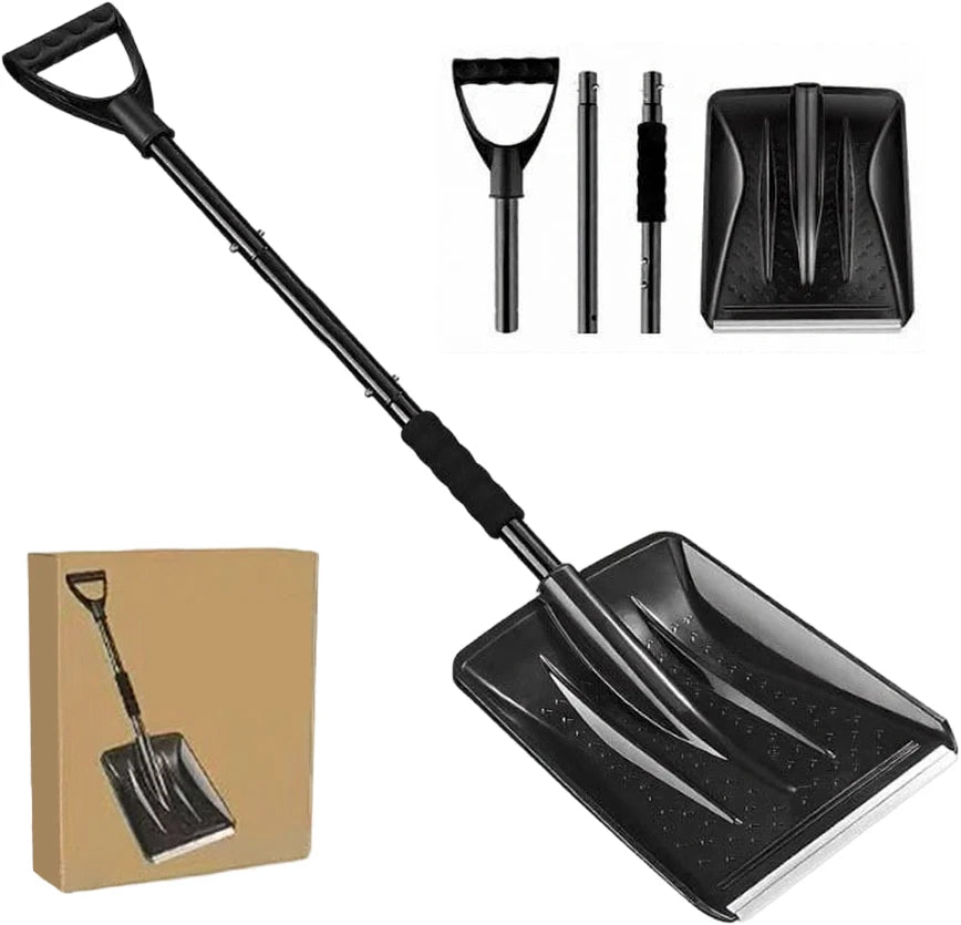 Folding Stainless Steel Snow Shovel – Car, Driveway & Garden Folding Snow Shovel Axl single sponge China Mainland