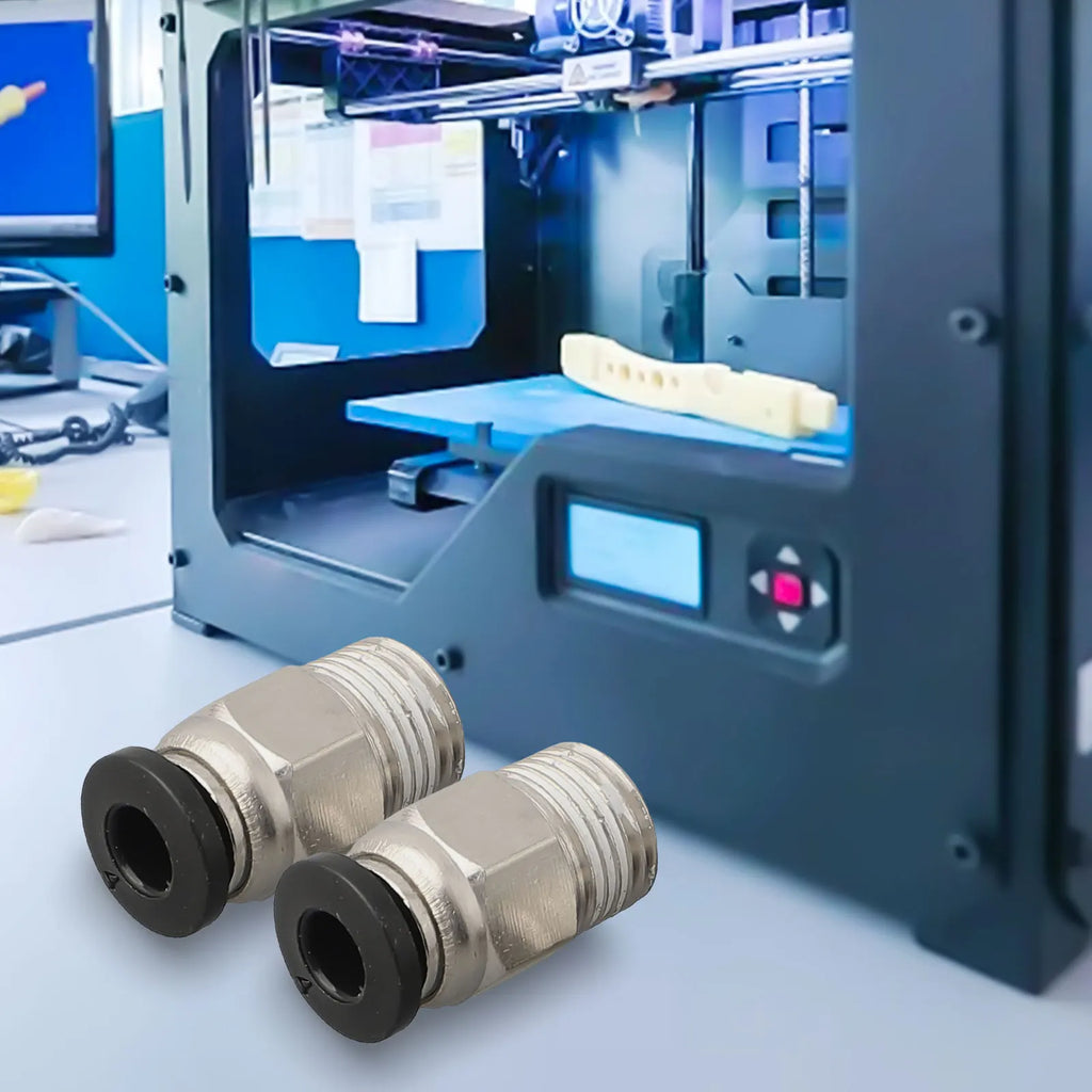 PC4-M10 Pneumatic Push-In Fitting 10 Pack | 3D Printer PTFE Pneumatic Fitting Axl