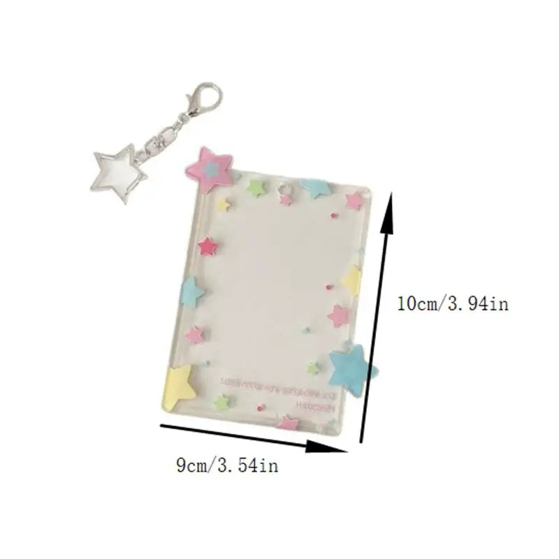 Star Photocard Holder 3 Inch – Acrylic Card Display Pendant Photocard Holder Axl