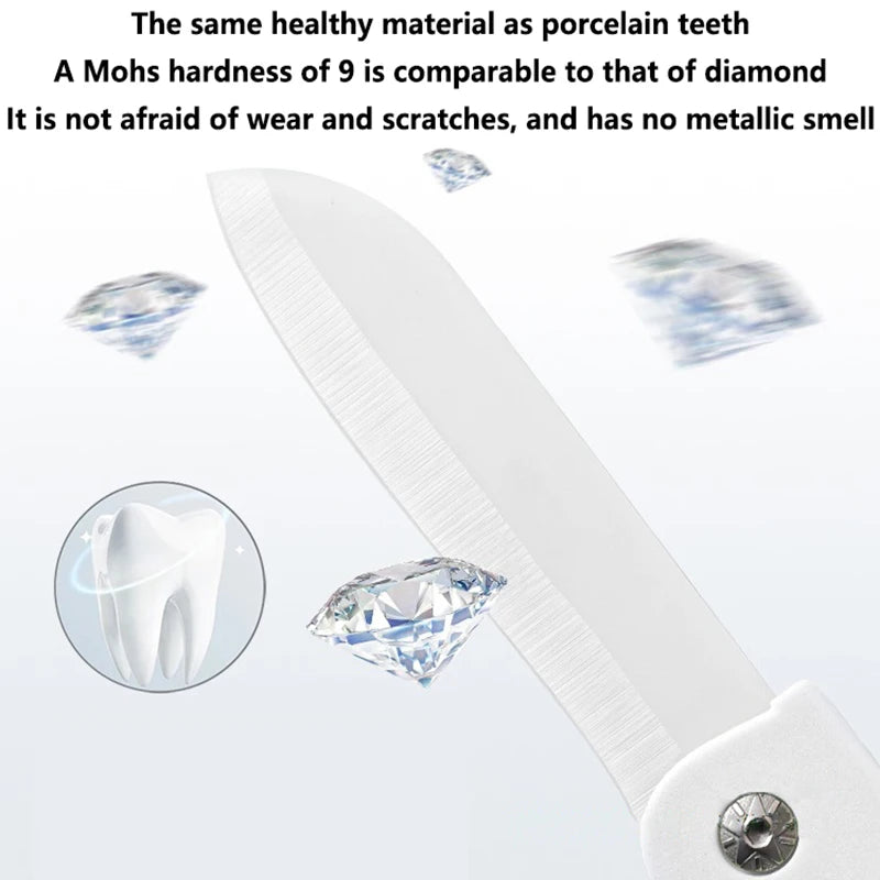 Folding Ceramic Fruit Peeler – Portable Mini Apple & Melon Knife Ceramic Fruit Peeler Axl