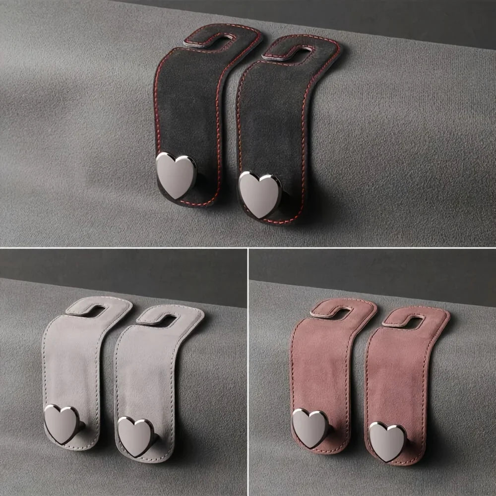 Heart-Shaped Car Seat Back Storage Bag | SUV & Sedan Car Seat Organizer Axl