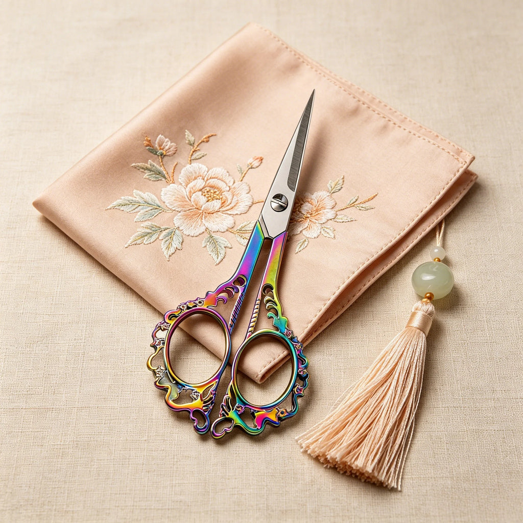 Premium Handmade Embroidery & Tailor Scissors – Stainless Steel Embroidery Scissors Set Axl Scissors-A