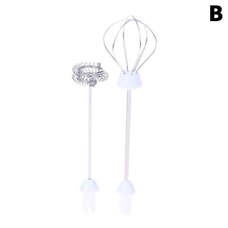 Stainless Steel Milk Frother Stand Holder & Replacement Heads Frother Stand Holder Axl 1Set