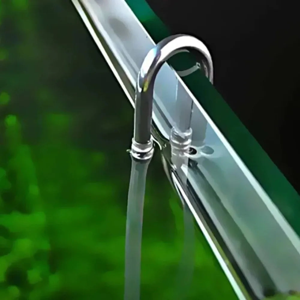 U-Shape Stainless Steel Aquarium CO2 & Air Tube Connector Aquarium Tube Connector Axl