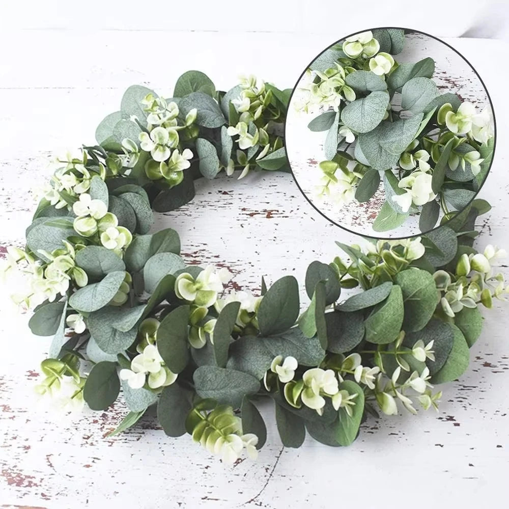 Artificial Eucalyptus Wreath – Wedding & Home Wall Decor Artificial Wreath Axl