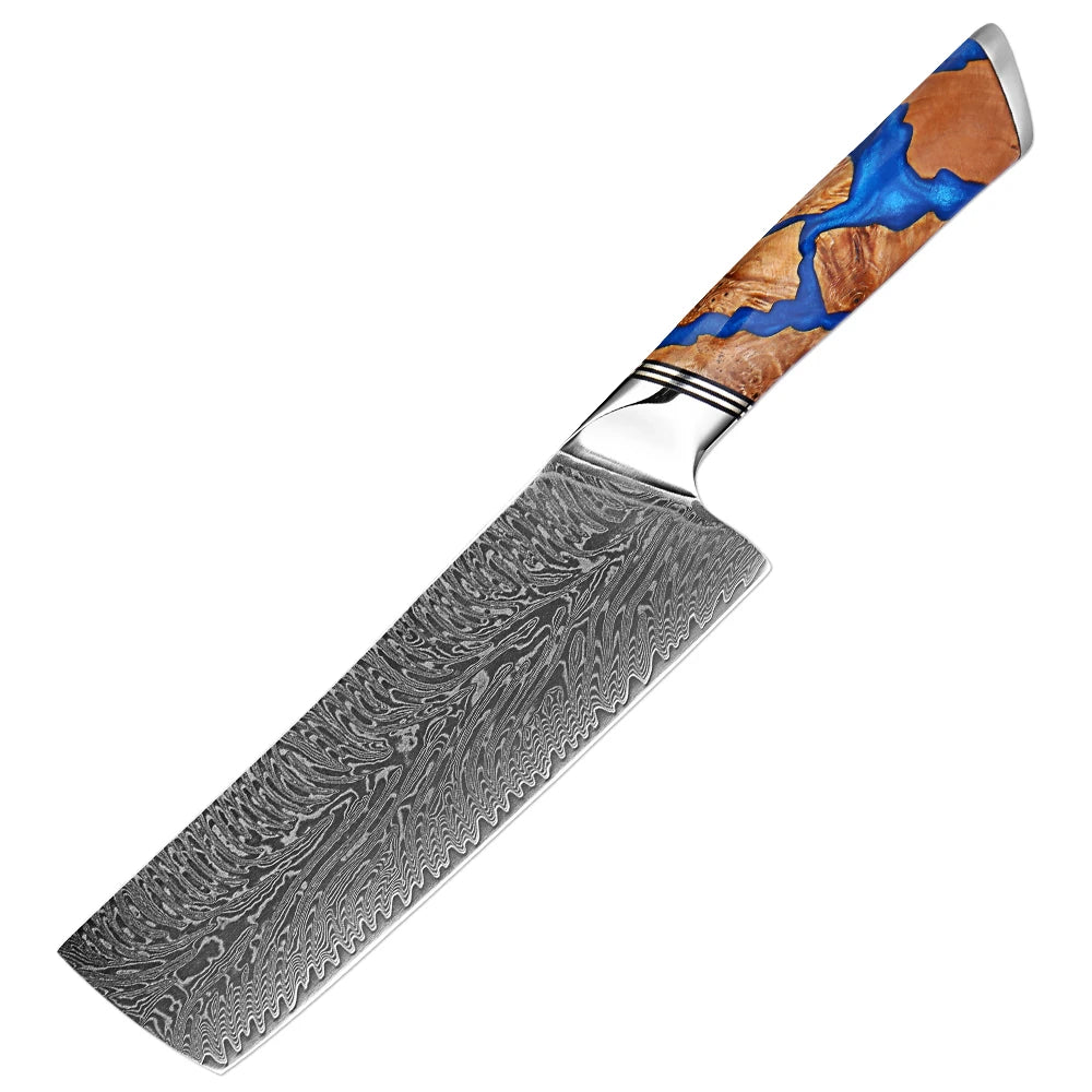 XITUO Damascus Chef Knife Set – 67-Layer VG10 Steel, 1–9 Pcs Damascus Knife Set Axl Nakiri Knife