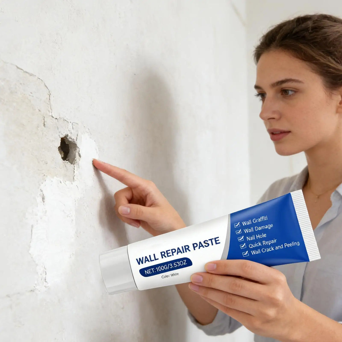 Wall Hole Repair Kit – Drywall Patch Putty & Scraper Set Wall Repair Kit Axl