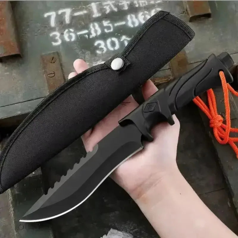 Fixed Blade Camping Knife – Stainless Steel EDC Survival Knife Fixed Blade Knife Axl