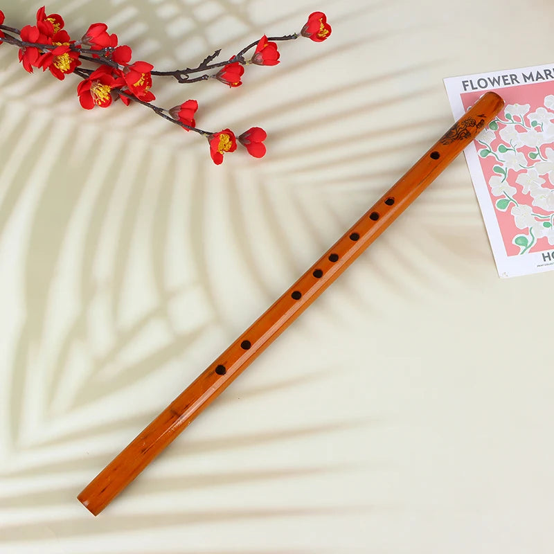 6-Hole Bamboo Flute Dizi – Traditional Chinese Instrument Bamboo Flute Axl