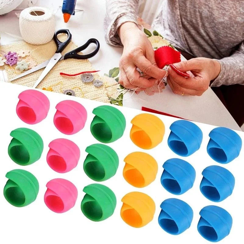 20-Pack Silicone Thread Spool Huggers & Bobbin Clamp Holders Sewing Accessories Axl